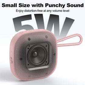 Bobtot IPX7 waterproof speaker ready for poolside or shower use.