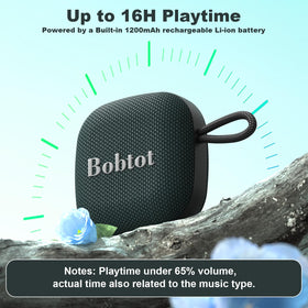 Bobtot IPX7 waterproof design suited for beach, pool, or rainy days.