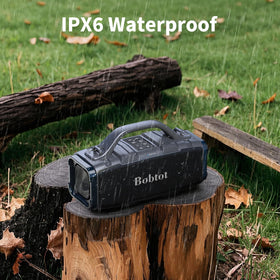 Bobtot outdoor beach scene showcases IPX6 waterproof performance.