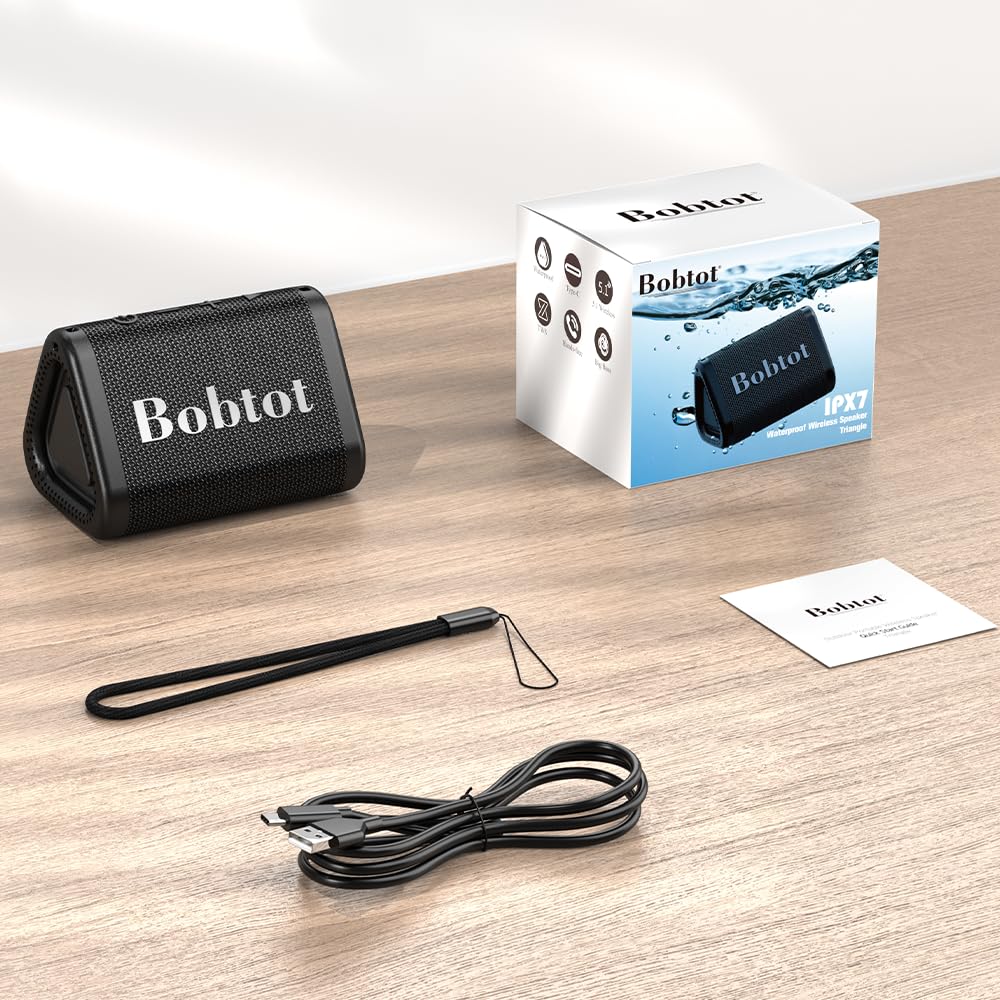 Bobtot packaging and included strap showing ready-to-go portable kit