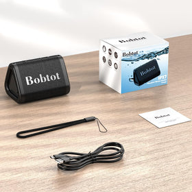 Bobtot packaging and included strap showing ready-to-go portable kit
