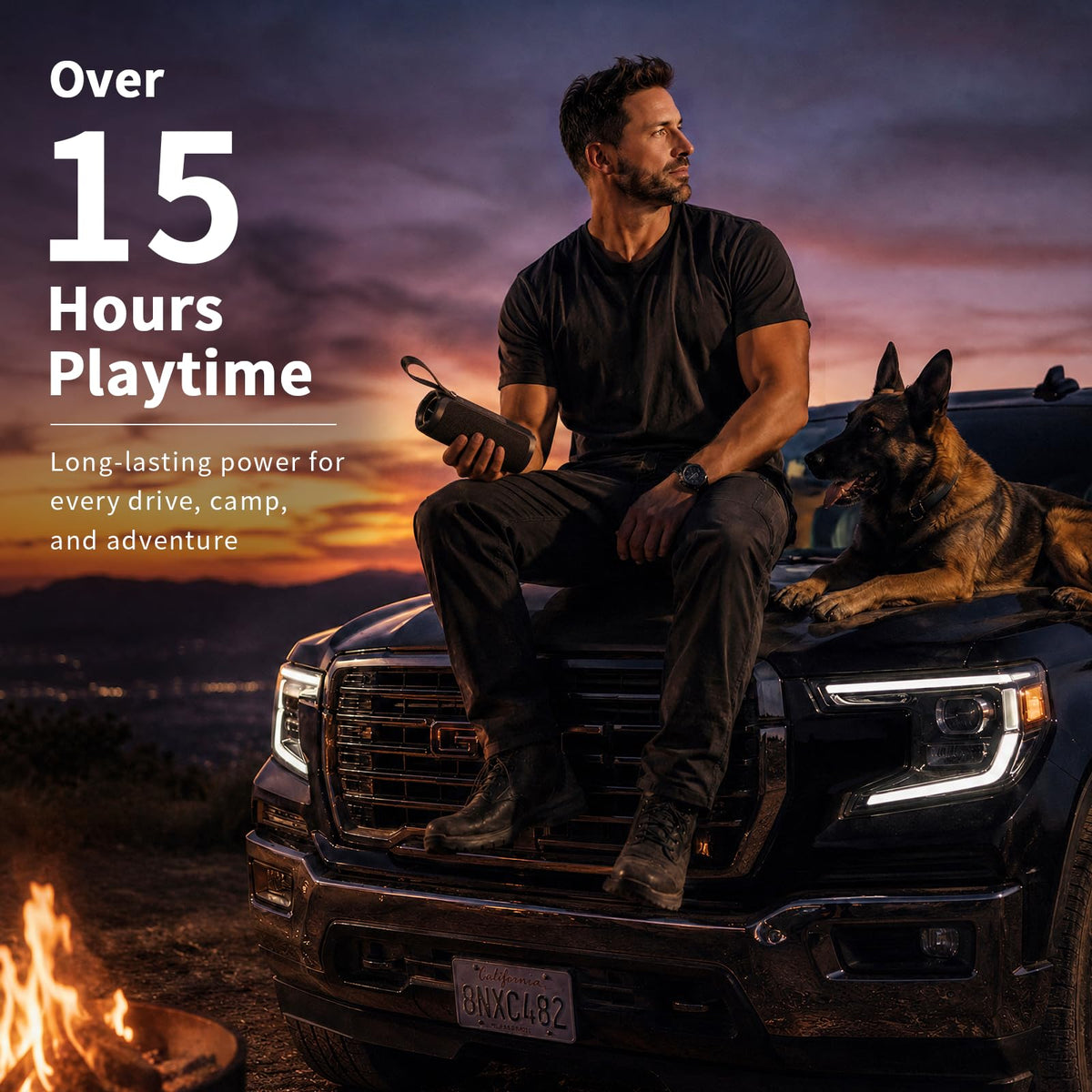 Bobtot delivers up to 15 hours of playback on a full charge.
