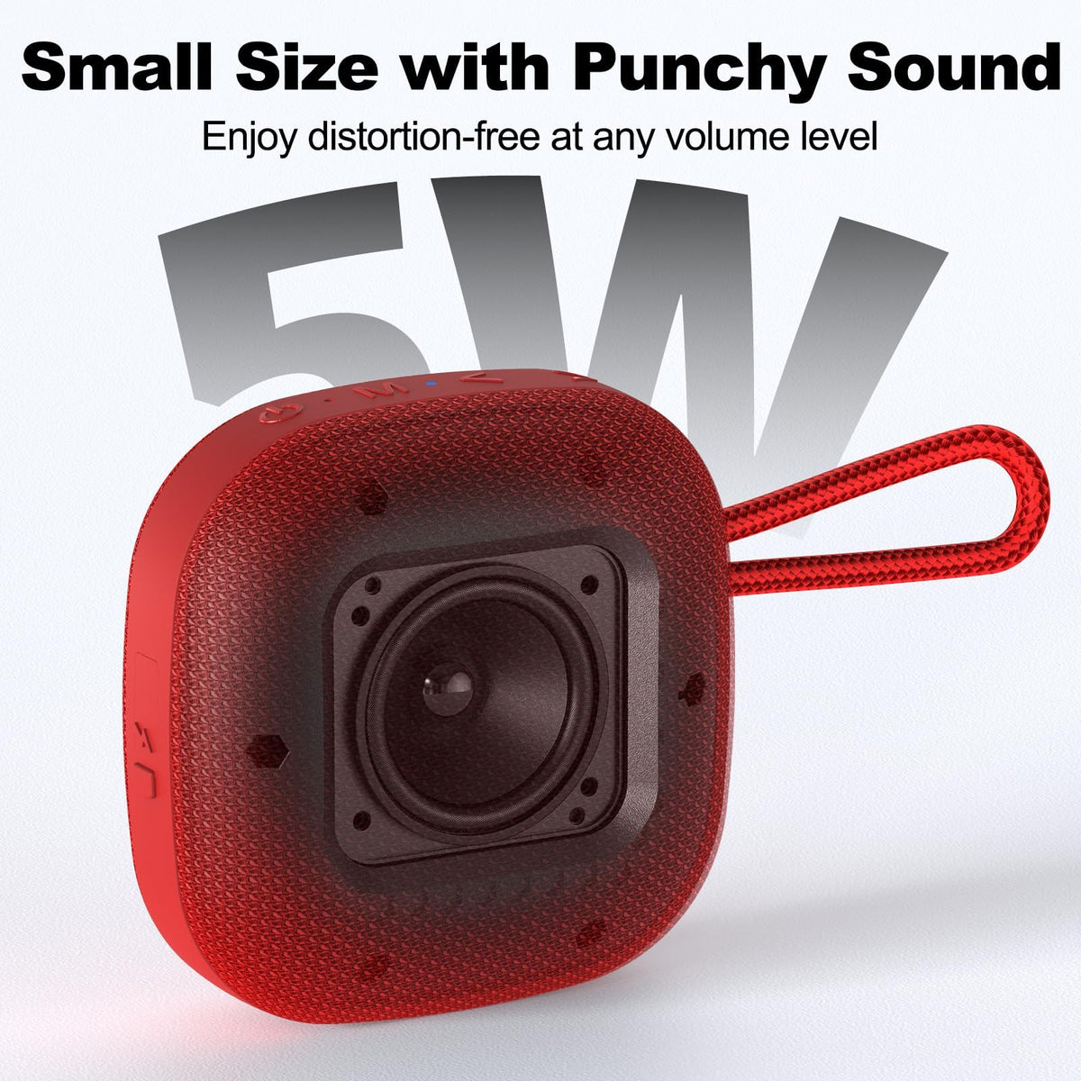 Bobtot speaker shows 16 hours of playback for all-day music sessions.