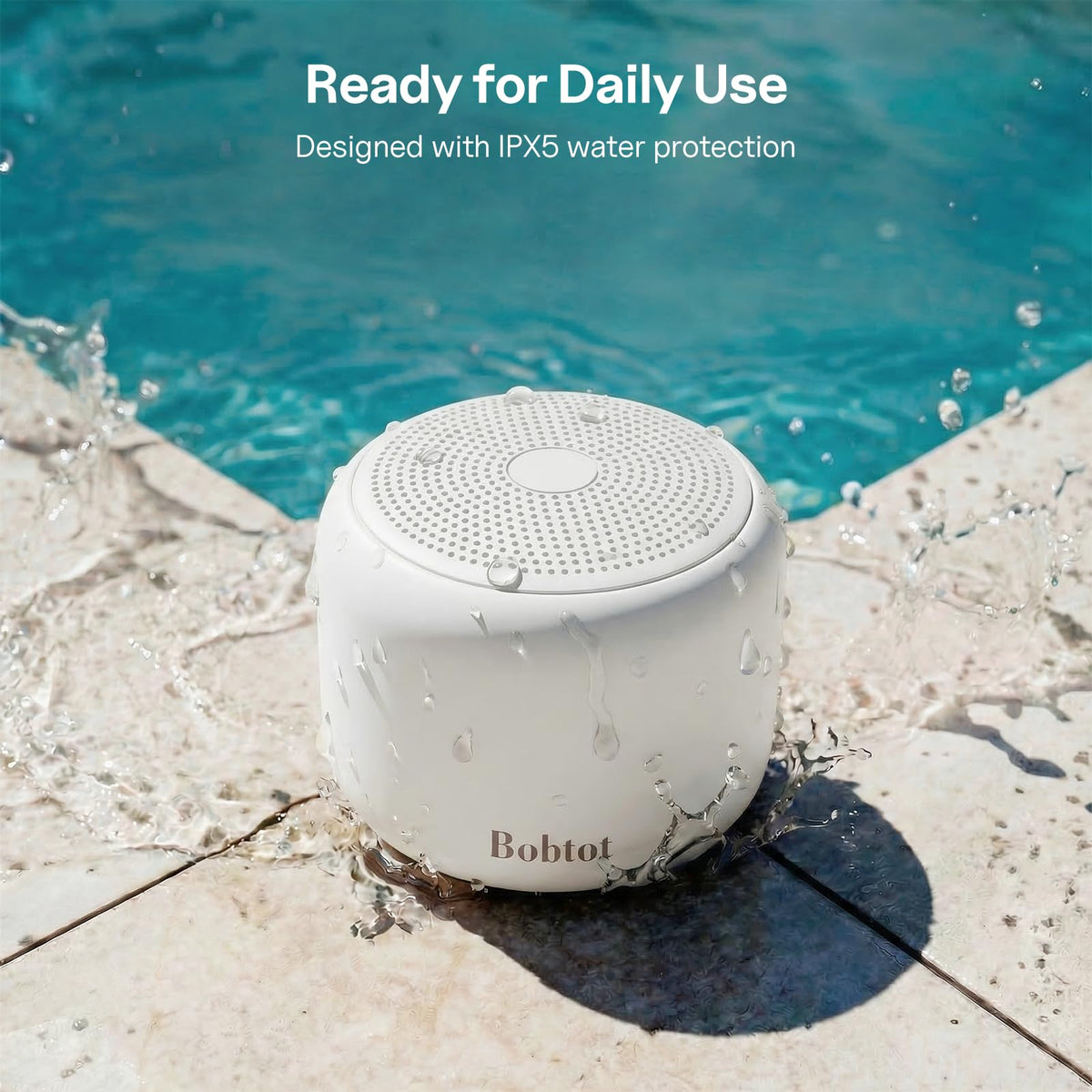 Bobtot built-in microphone enables hands-free calls during cooking, driving, or chores