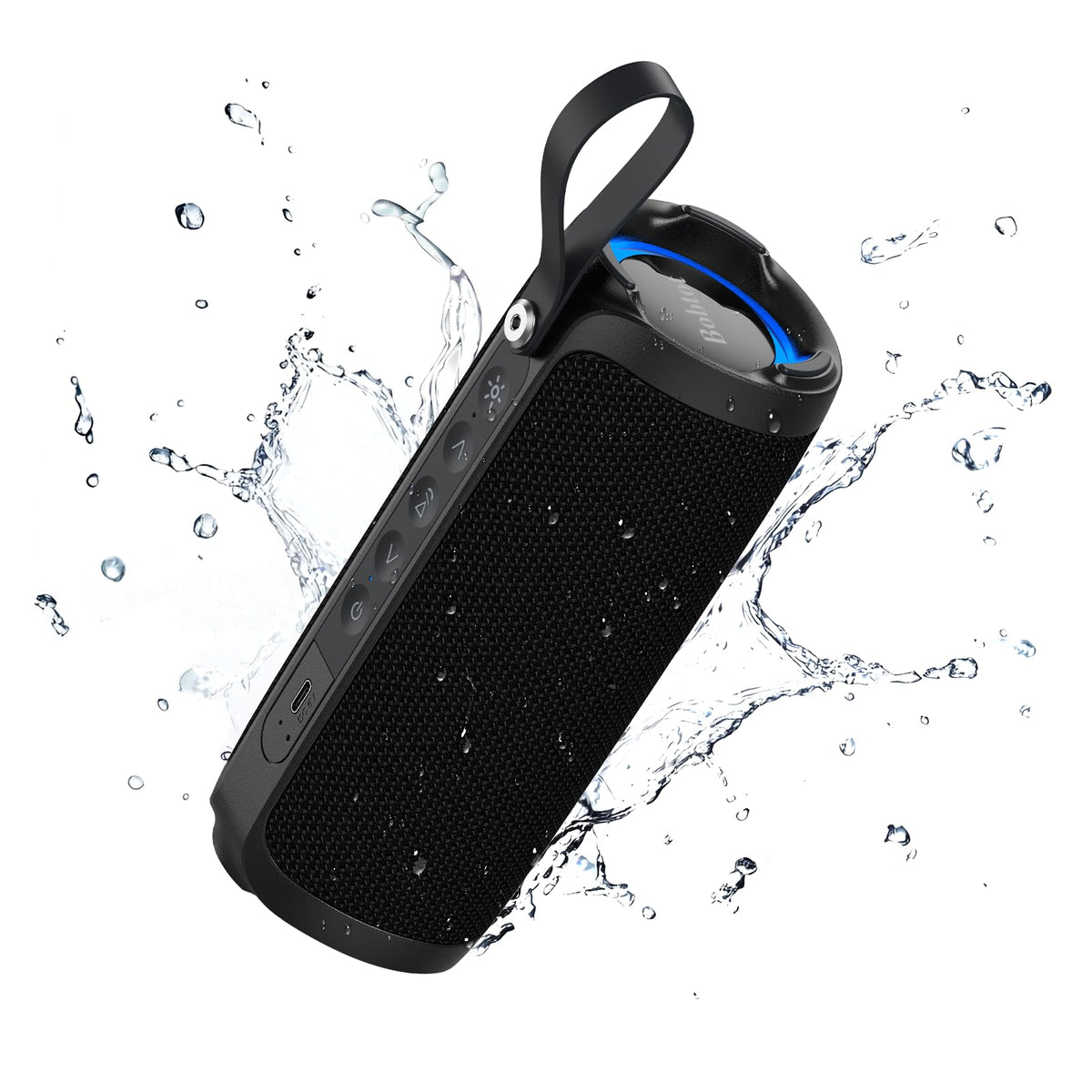 Bobtot portable Bluetooth speaker with punchy bass for outdoor parties.