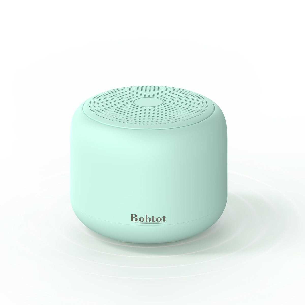 Bobtot portable bluetooth speaker with strap for easy on-the-go listening and hands-free calls.