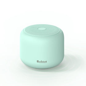 Bobtot portable bluetooth speaker with strap for easy on-the-go listening and hands-free calls.