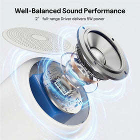 Bobtot waterproof IPX5 speaker withstands splashes for outdoor listening and poolside moments