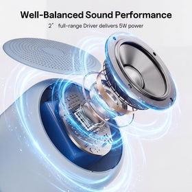 Bobtot waterproof speaker with IPX5 rating for reliable use in rain or splashes.