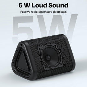 Bobtot close-up of passive radiator highlighting stronger bass response