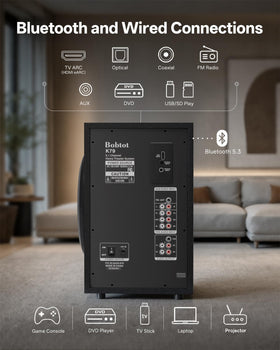 Bobtot remote control for easy volume, input, and mode adjustments