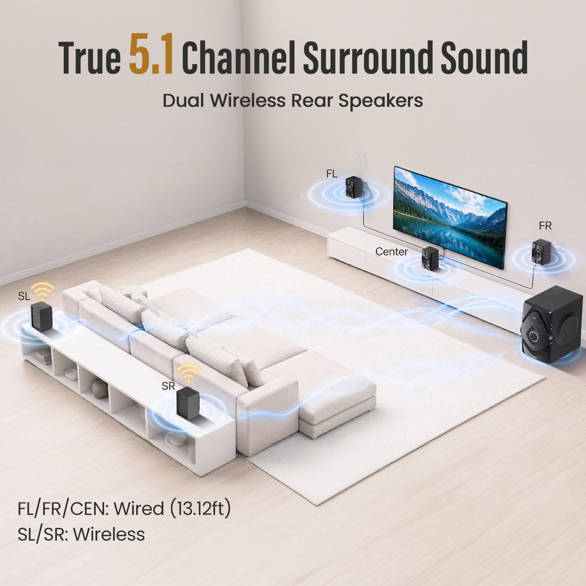 Bobtot subwoofer 6.5-inch adds deep bass