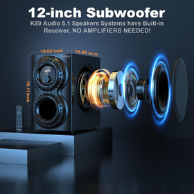Bobtot front-left satellite speaker for clear dialogue and crisp highs