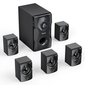 Bobtot surround front view showing the five-speaker layout for immersive audio