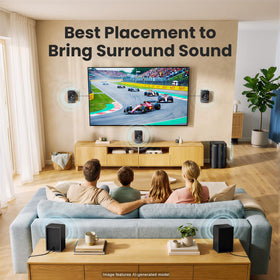 Bobtot left speaker focused on delivering clear mids for immersive home cinema.