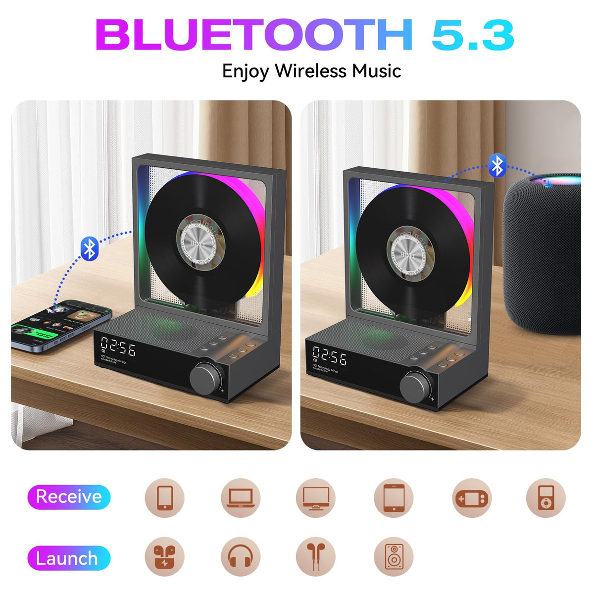 Bodymaster HOTT built-in hi-fi speakers delivering rich sound