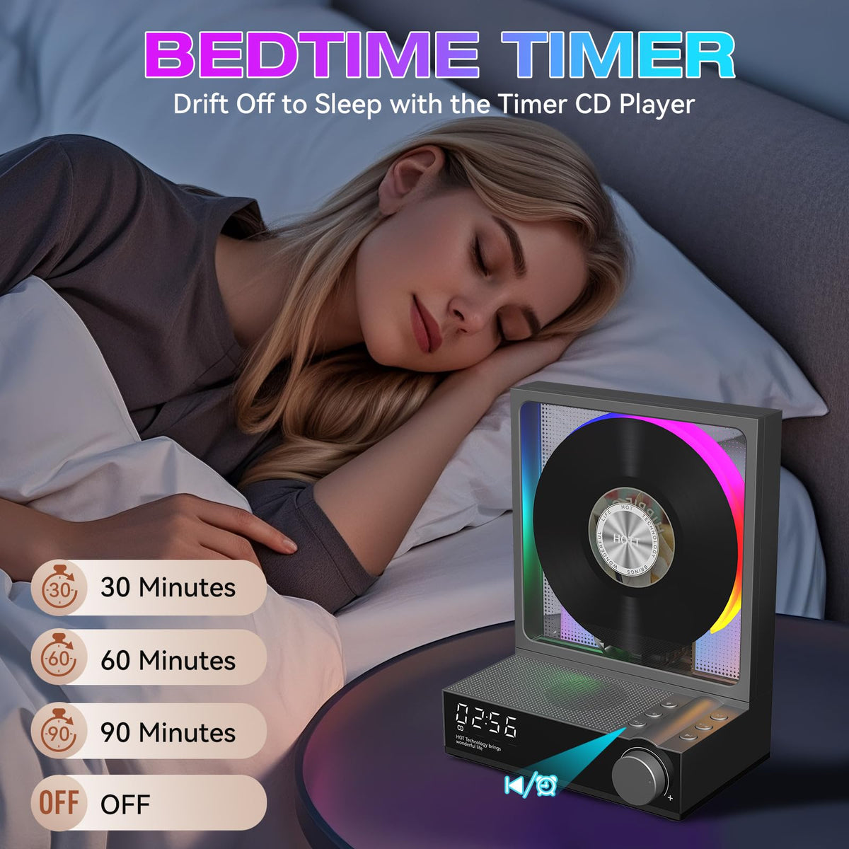 Bodymaster HOTT night light with color-changing themes for ambience