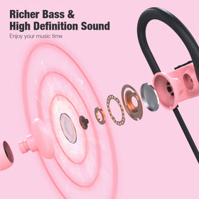 Boean Bluetooth headphones with 16 hours of playtime for long listening sessions