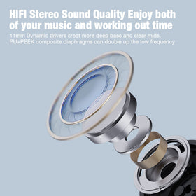 boean ear hooks fit demo demonstrating secure hold during activity