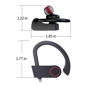 Boean wireless headphones in use during gym workout sessions.