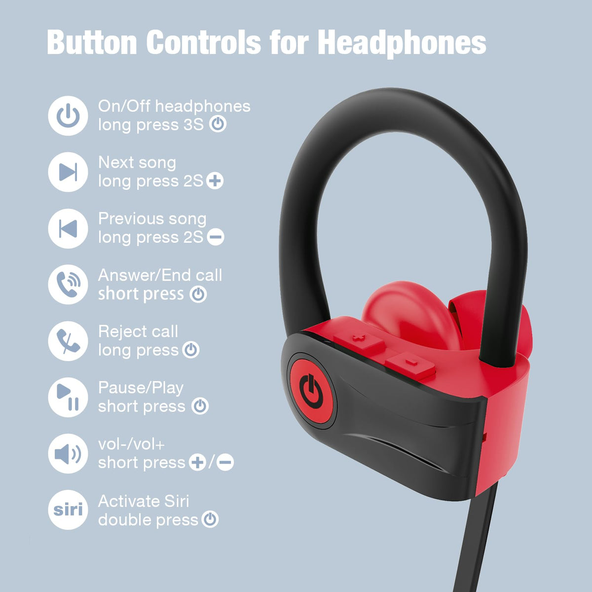 boean in-ear sport use showing secure fit and sweat resistance