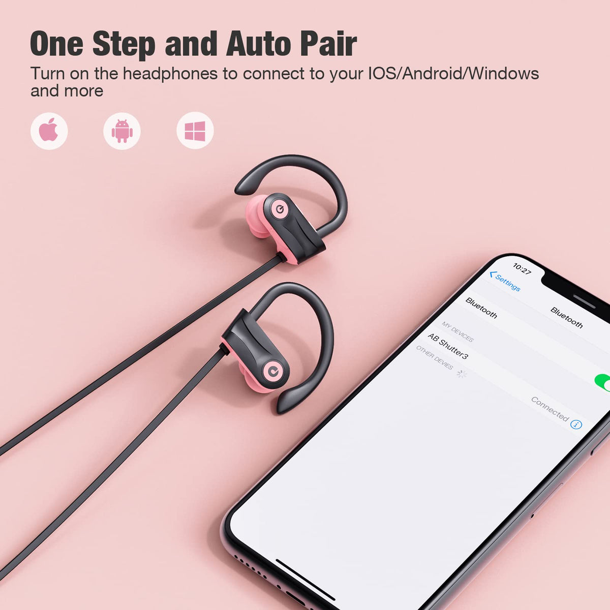 Boean on-ear profile showing ergonomic placement and comfortable wear