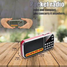 BOESPATR AM/FM reception for clear stations with one-button scan.