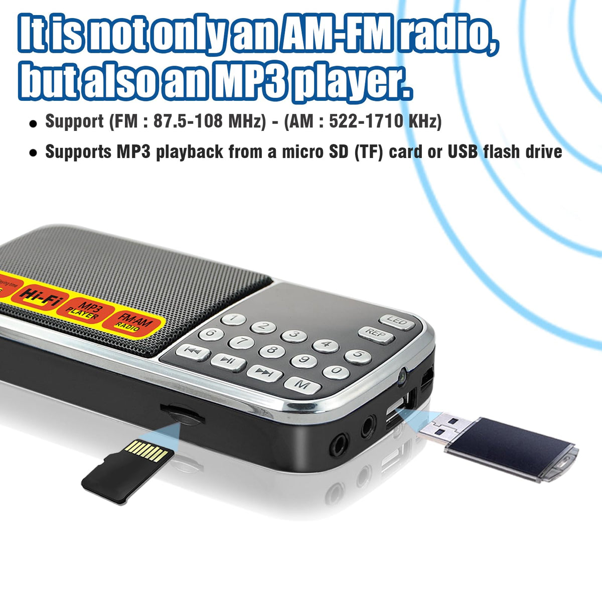BOESPATR 1200mAh battery provides extended listening and long use