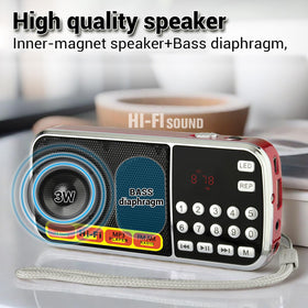 BOESPATR MP3 playback via USB/TF card for playlists.