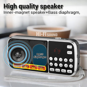 BOESPATR MP3 playback via TF/SD card or USB drive