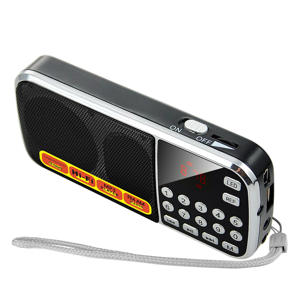 BOESPATR small pocket radio with AM/FM for easy on-the-go listening