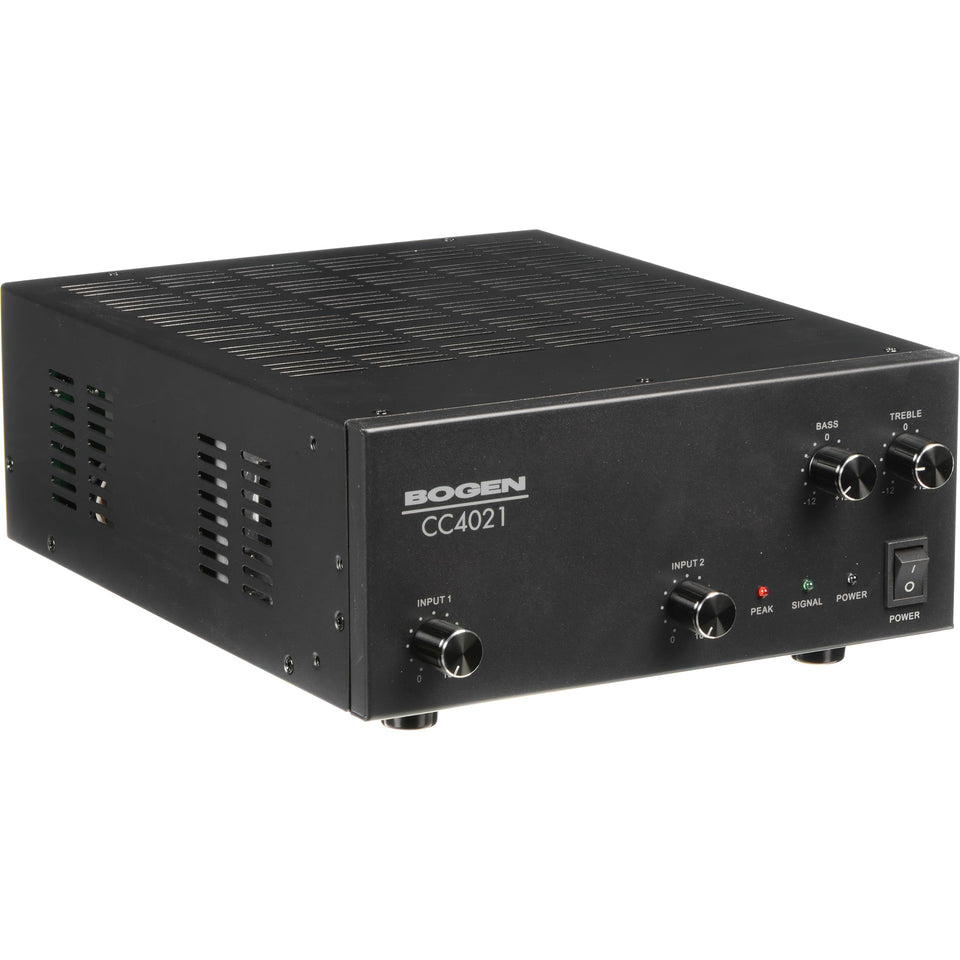 Bogen CC4021 front panel setup for quick control and easy access