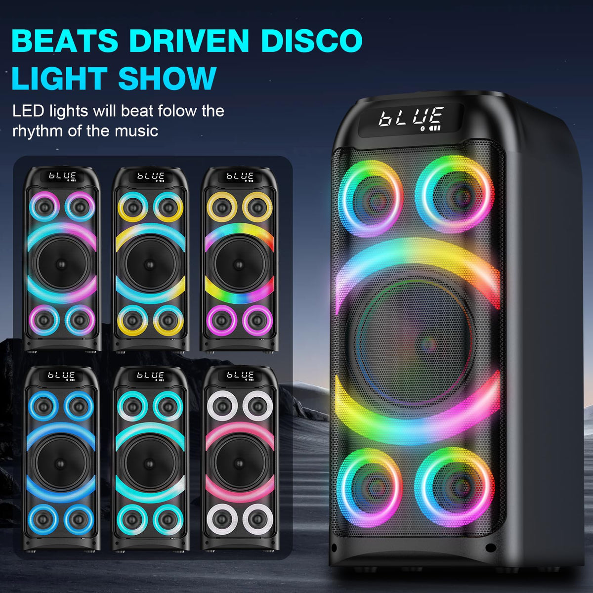 BOHINI T77 dynamic LED lighting dancing with the music