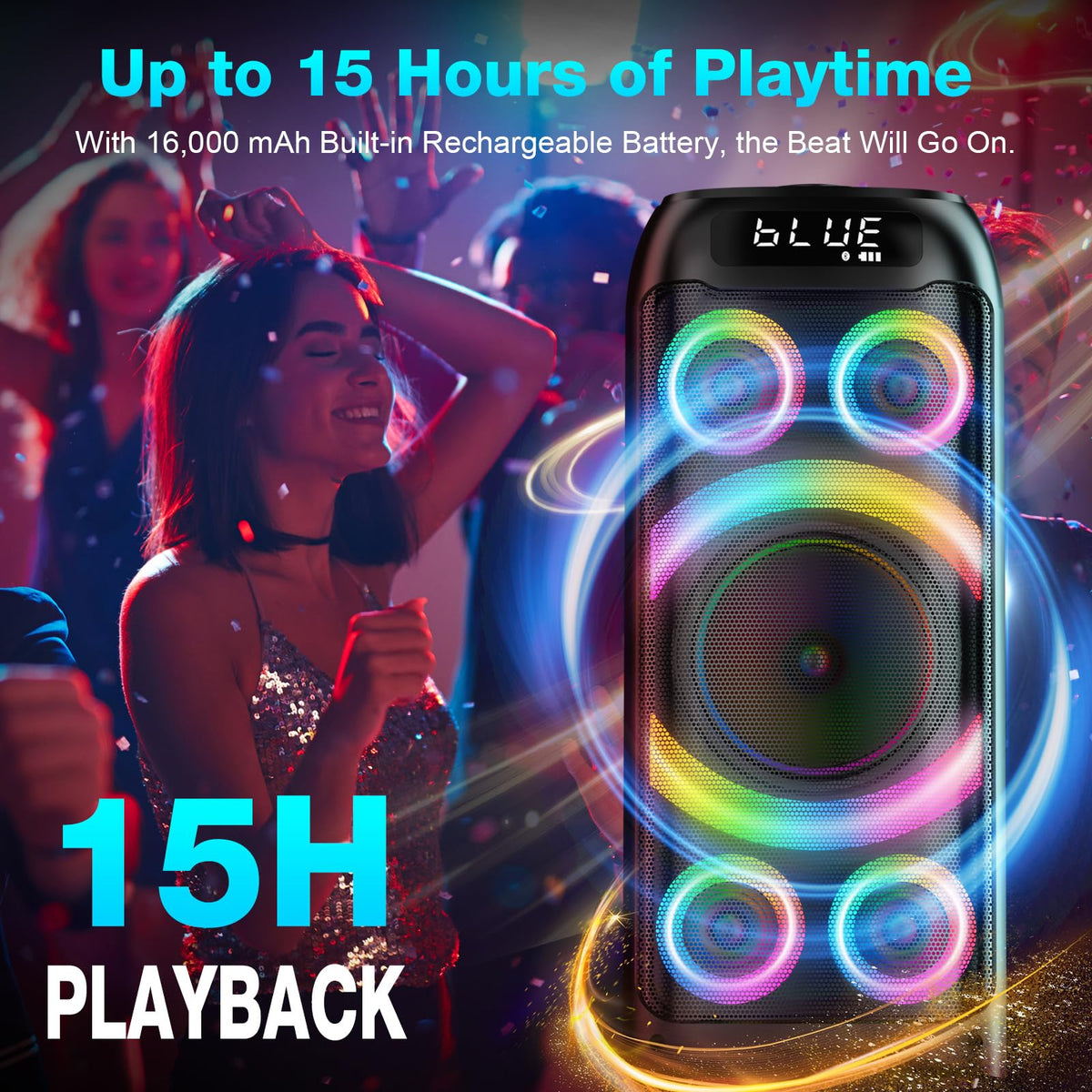 BOHINI T77 portable design and 15-hour battery ideal for all-day events