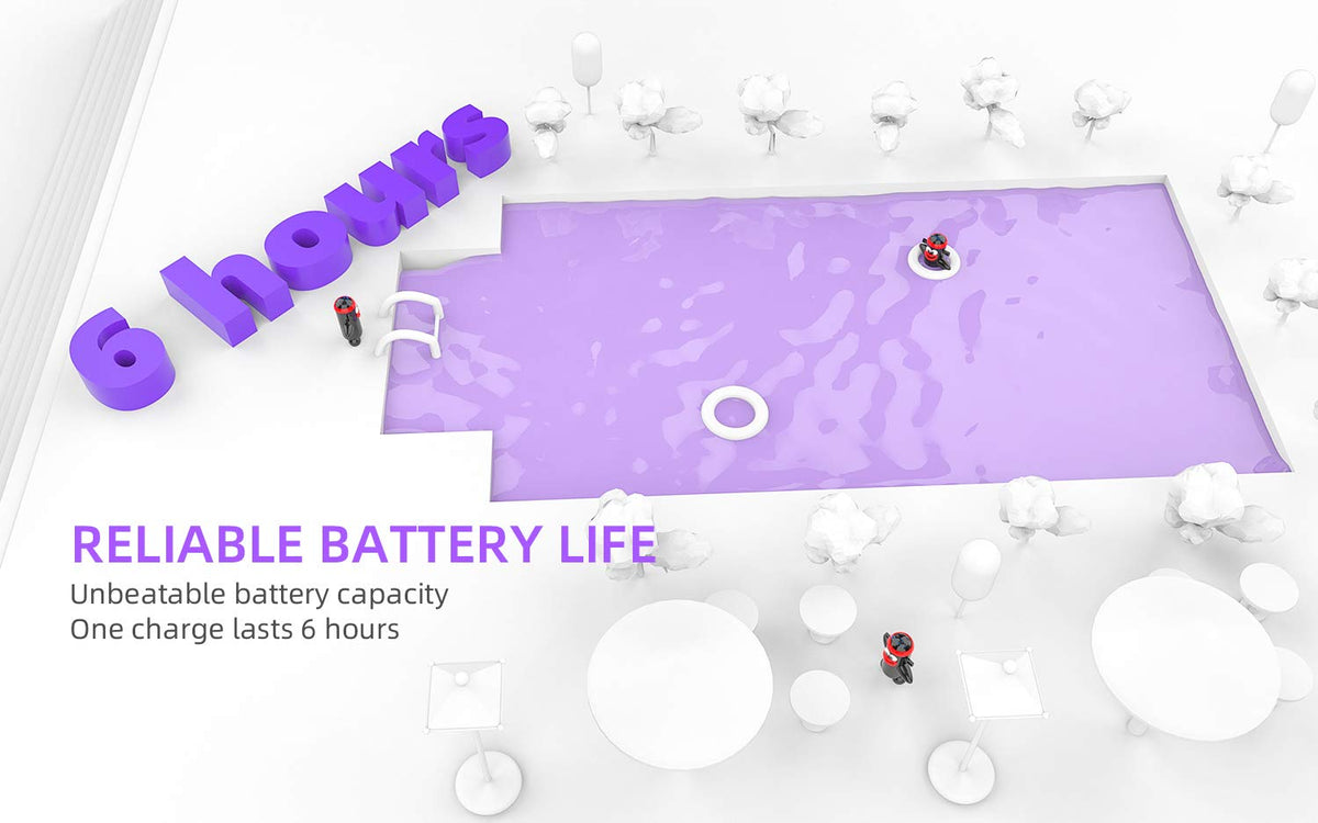 Boifun 5000mAh battery delivers hours of playback.