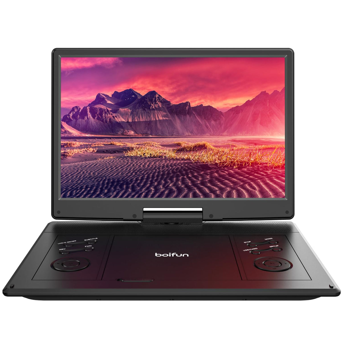 BOIFUN portable DVD player main display for clear on-the-go viewing