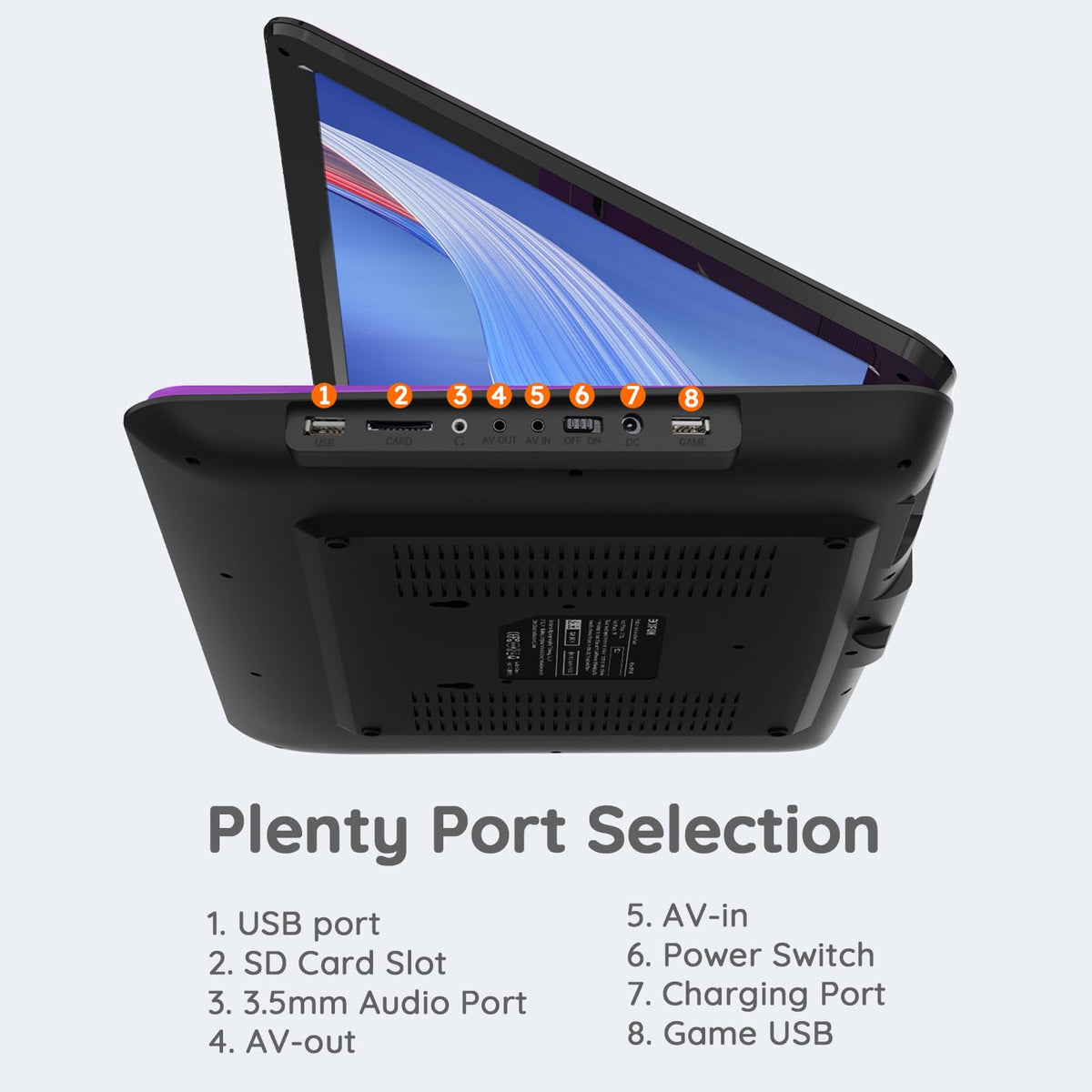Boifun stylish purple design adds personality to portable entertainment.
