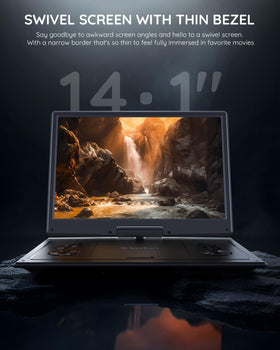 BOIFUN 14.1-inch swivel screen with flexible viewing angles