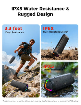BolaButty IPX5 waterproof speaker withstands beachside splashes