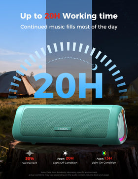 BolaButty Bluetooth speaker LED light show enhances party ambience