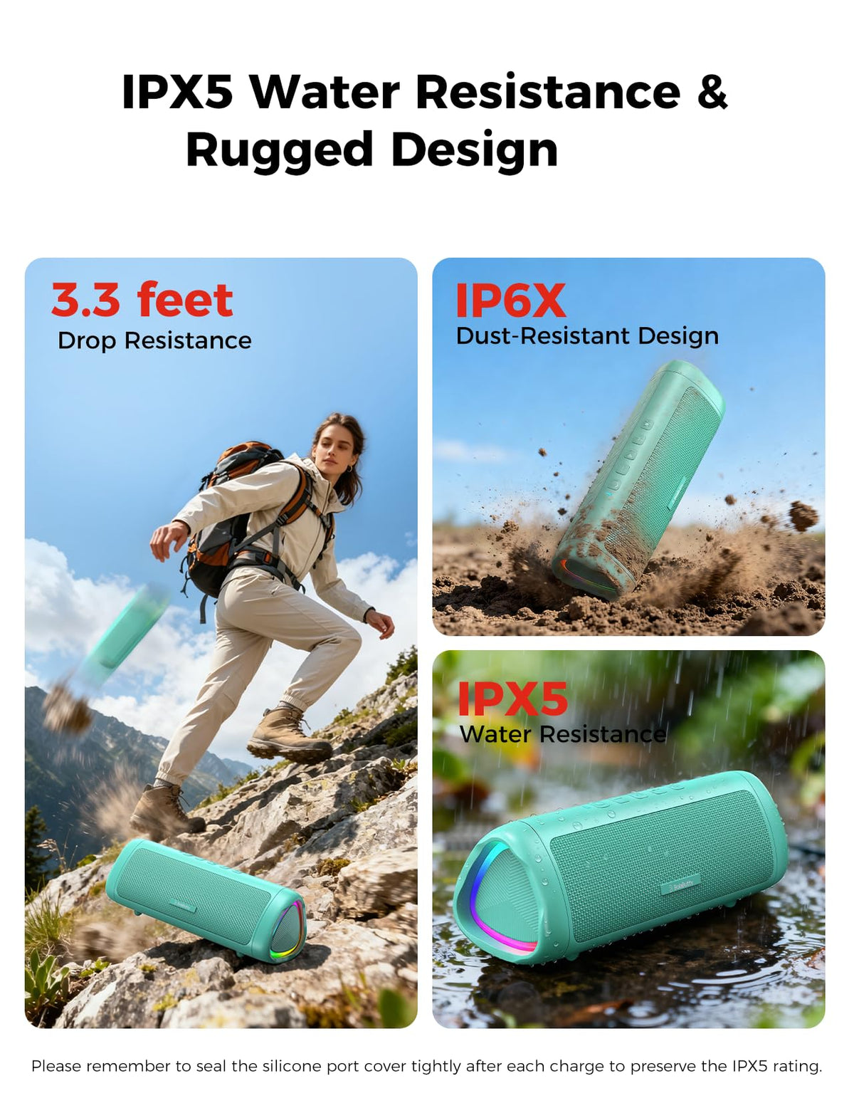 BolaButty Bluetooth speaker with TWS stereo for immersive rooms