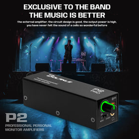 Bolanle clipped to a belt illustrating portable, hands-free stage use