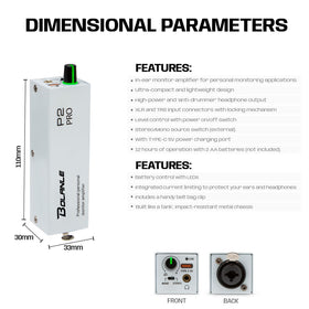 Bolanle P2 next to smartphone showing compact scale for easy transport
