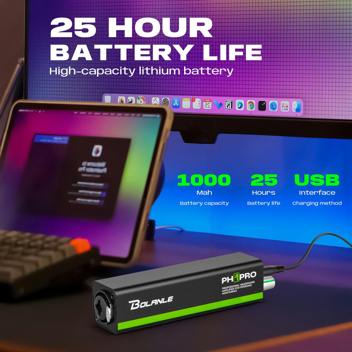 Bolanle PH1 PRO held in hand to show compact size and easy portability benefit