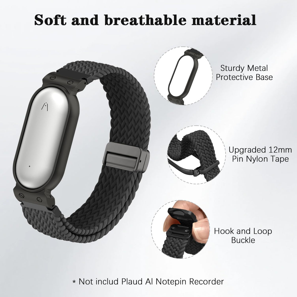 Bolesi close-up of stretchy nylon weave, highlights breathable comfort