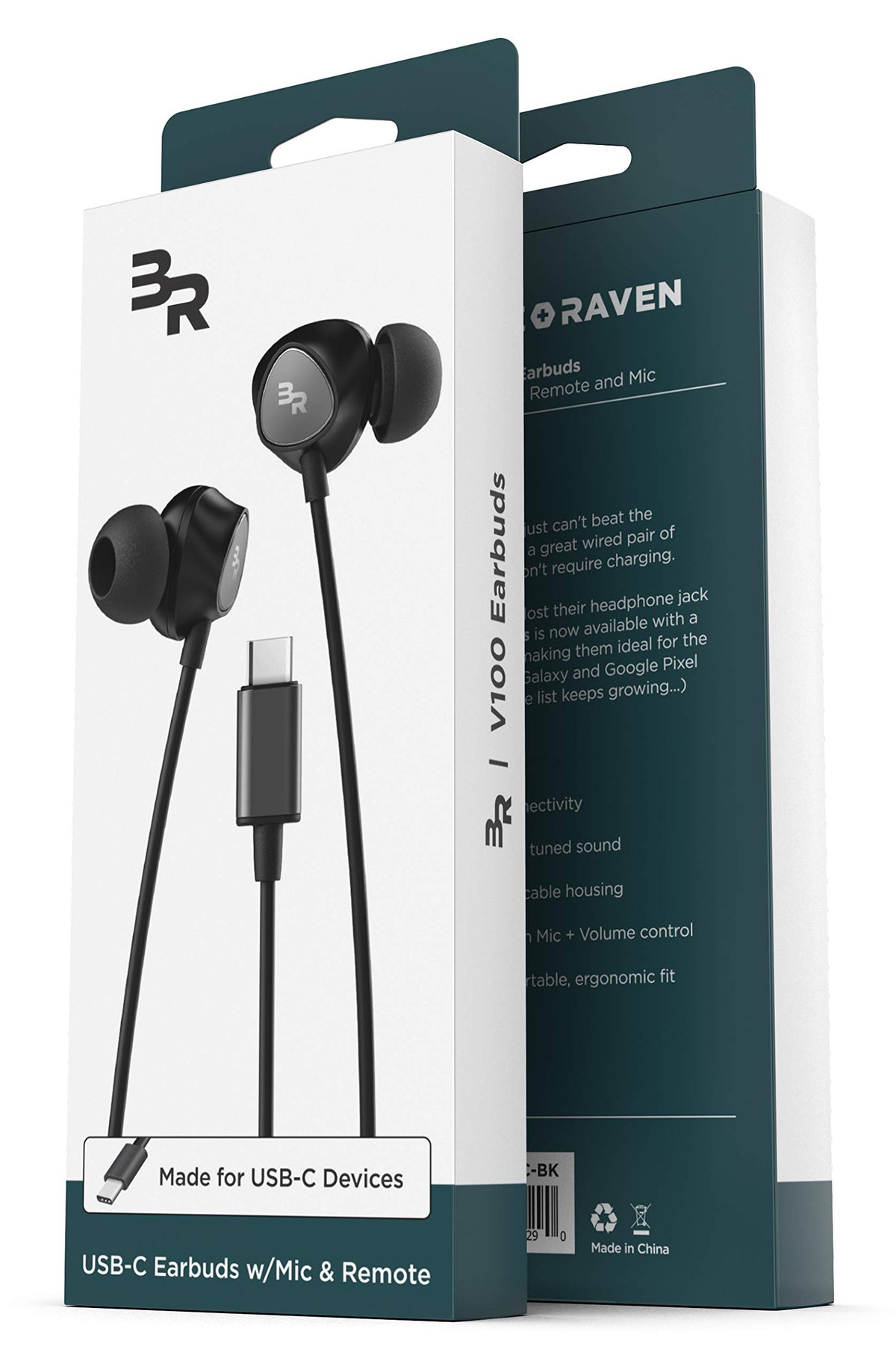 Thore Type-C headphones include three silicone gels for secure fit