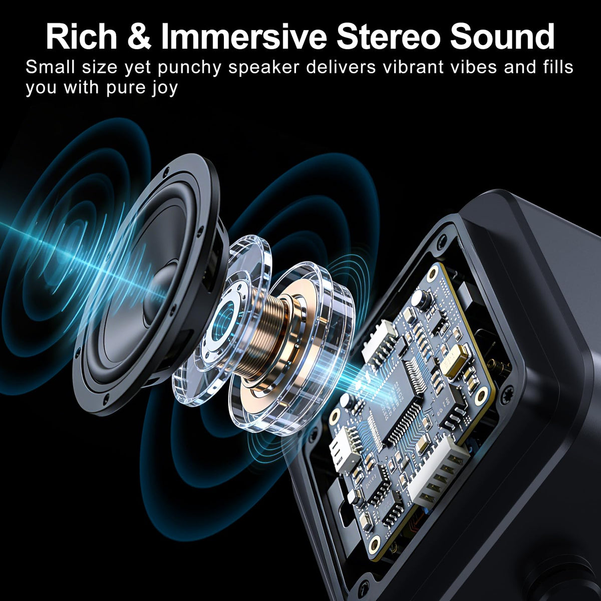 BOLONMI induction speaker with built-in power bank for charging