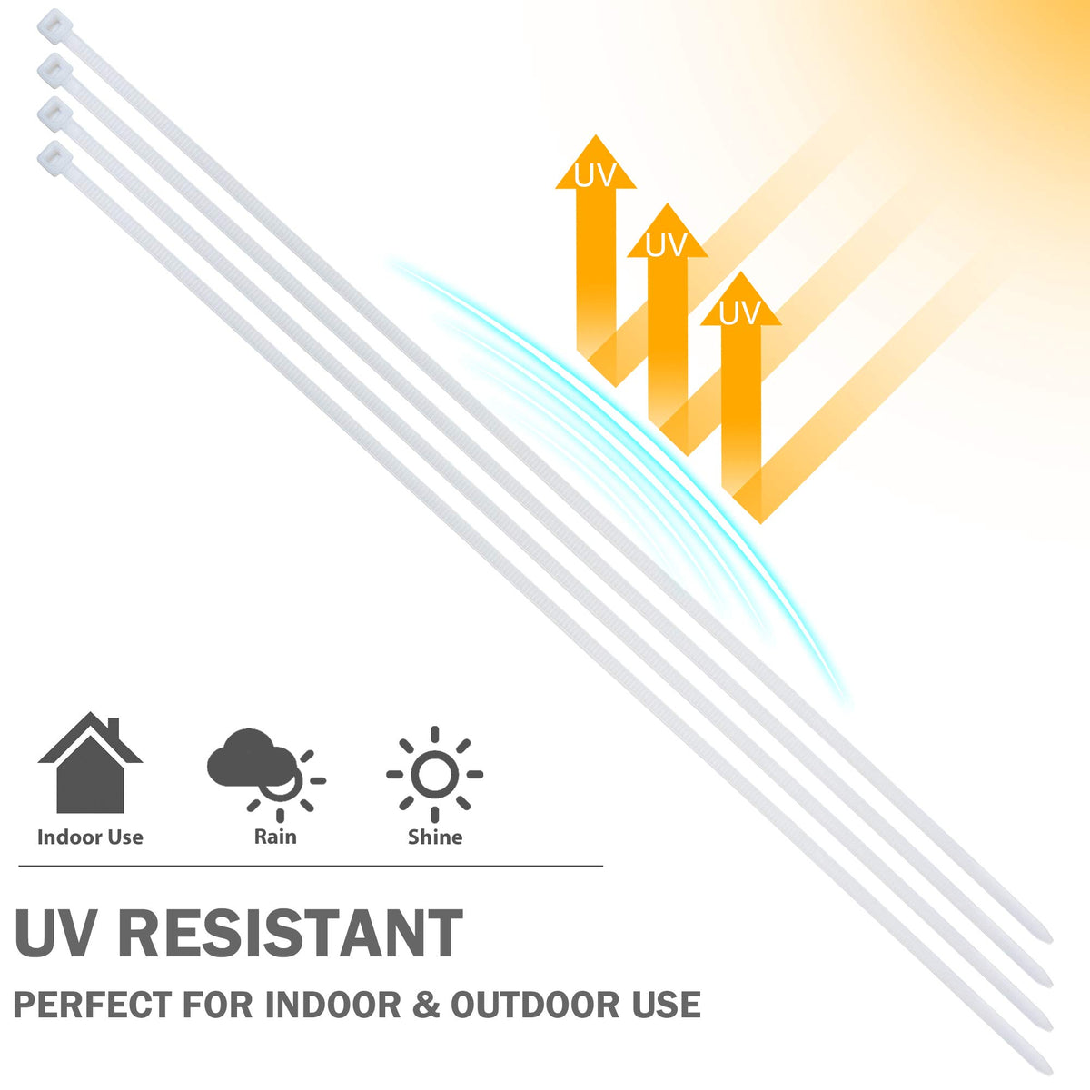 Bolt Dropper temperature-range minus 31f to 195f zip ties withstand extreme cold and heat.