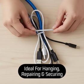 Bolt Dropper white zip ties suitable for indoor and workshop organization.