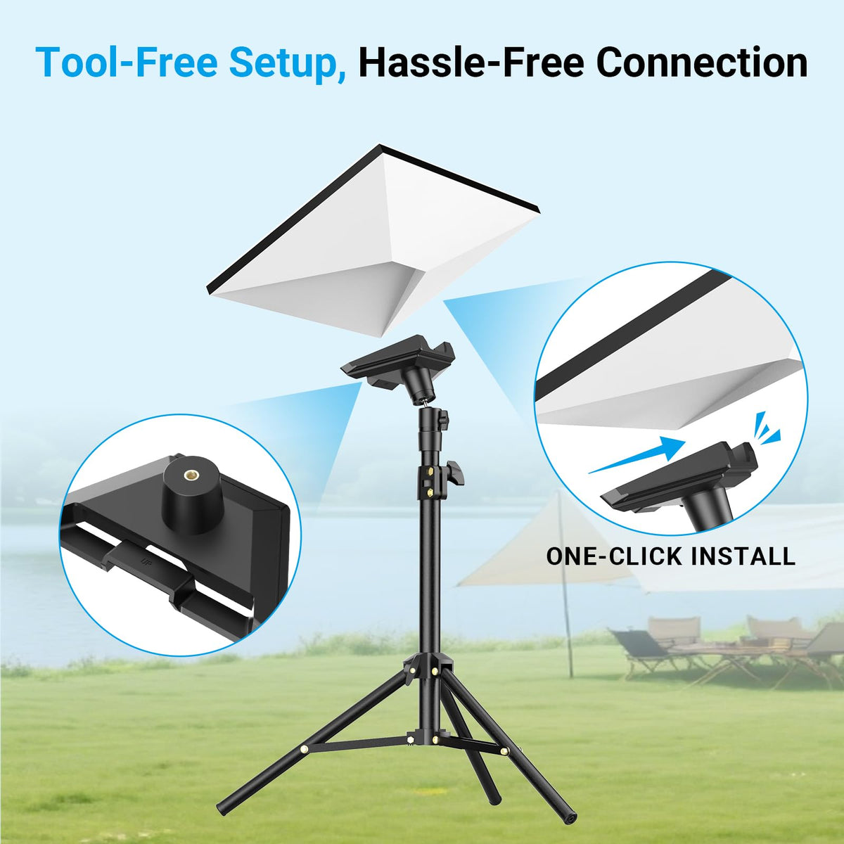 Boltwasp folded tripod compact for travel and easy packing